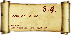 Bombicz Gilda névjegykártya